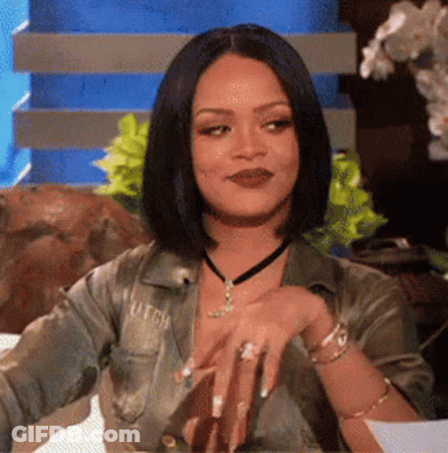 Woman In Military Jacket Hands Folded GIF