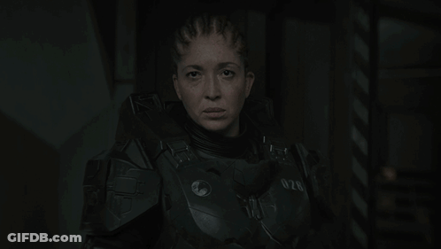 Woman In Military Suit Says You Lied GIF
