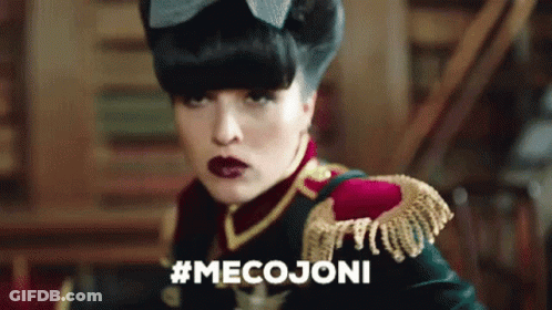 Woman In Military Uniform Saying Mecojoni GIF