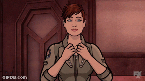 Woman In Military Uniform With FX Logo GIF