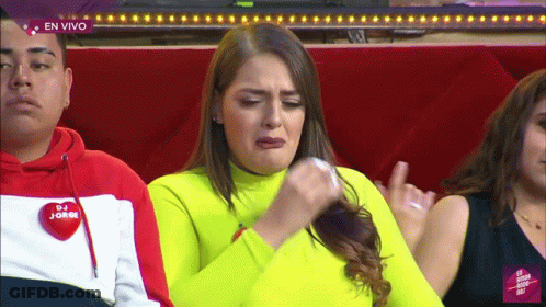 Woman In Neon Yellow Sweater With Heart DJ Jorge GIF