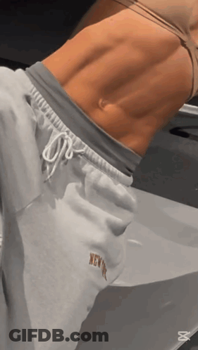 Woman In New York Sweatpants GIF