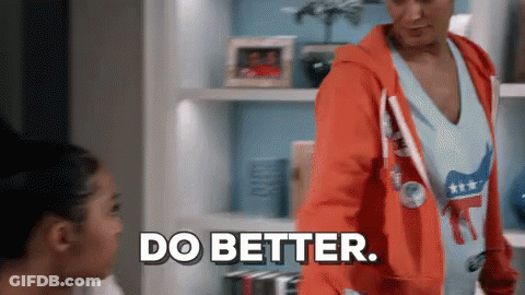 Woman In Orange Hoodie Saying Do Better GIF