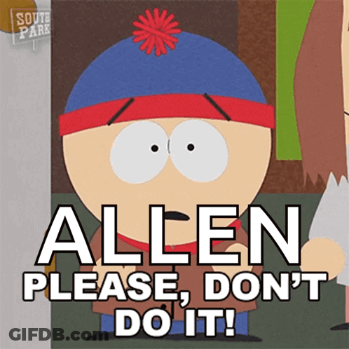 Woman In Orange Jacket Standing Before Do Not Do That Sign GIF