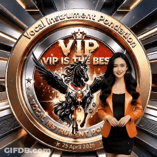 Woman In Orange Jacket Standing In Front Of Unicorn Logo GIF