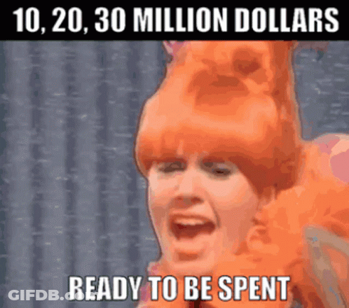 Woman In Orange Wig Ready For Meme GIF