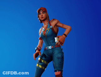 Woman In Overalls Throwing Paper GIF