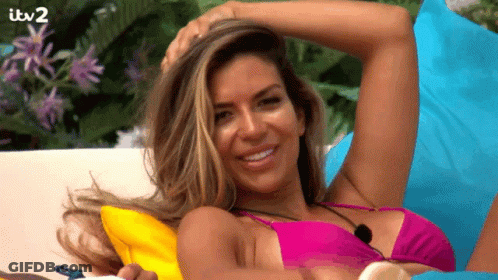Woman In Pink Bikini On Couch Itv2 GIF