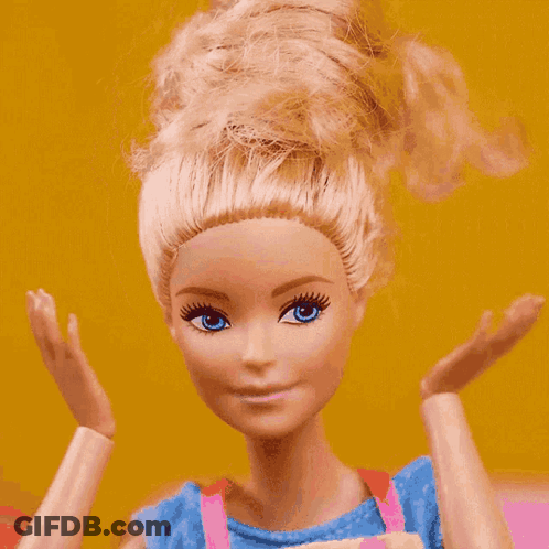 Woman In Pink Dress Barbie Moment GIF