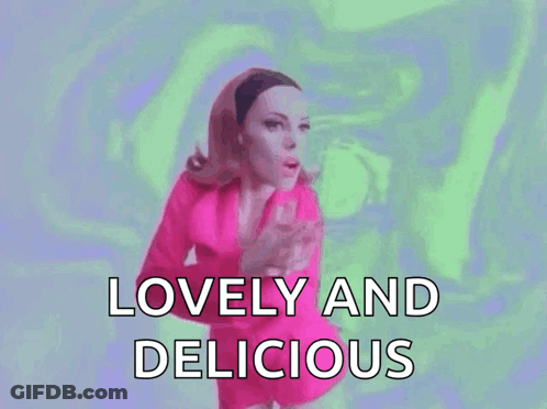 Woman In Pink Dress Dancing Lovely And Delicious GIF