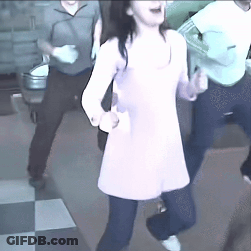 Woman In Pink Dress Dancing GIF