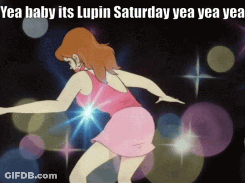 Woman In Pink Dress Dancing Yea Baby Its Lupin Saturday Yea Yea Yea GIF