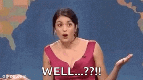 Woman In Pink Dress Funny Face Well GIF