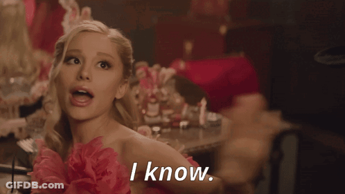 Woman In Pink Dress Saying I Know GIF