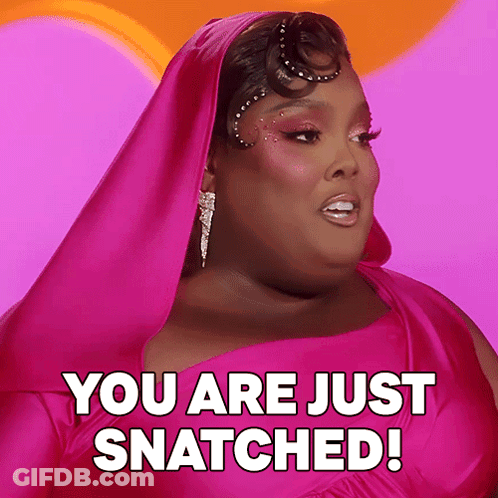 Woman In Pink Dress Saying You Are Just Snatched GIF