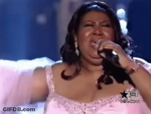 Woman In Pink Dress Singing Crying GIF