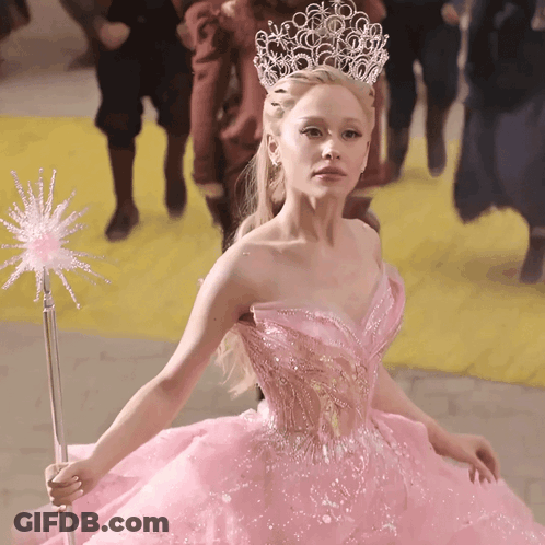 Woman In Pink Dress With Crown GIF