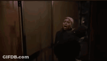 Woman In Pink Headband And Black Jacket GIF