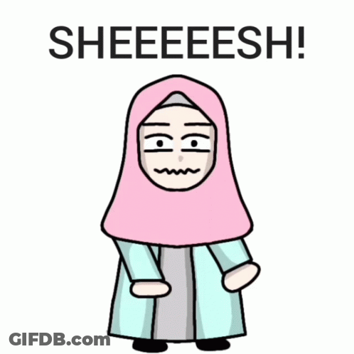 Woman In Pink Hijab Saying Sheeeesh GIF