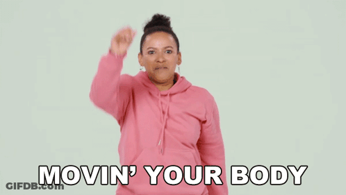 Woman In Pink Hoodie Saying Movin Your Body GIF