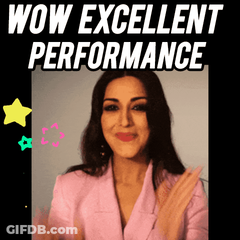 Woman In Pink Jacket Applauding Wow Excellent Performance GIF