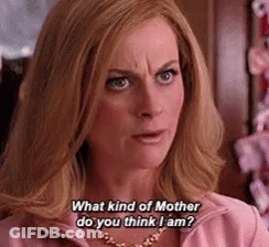 Woman In Pink Jacket Asking What Kind Of Mother Do You Think I Am GIF