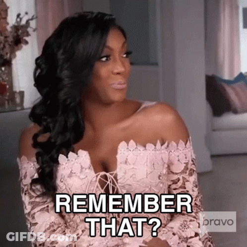 Woman In Pink Lace Dress Says Remember That GIF