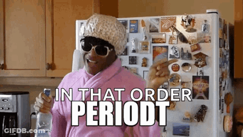 Woman In Pink Robe In Front Of Refrigerator GIF