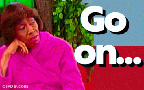 Woman In Pink Robe Saying Go On GIF