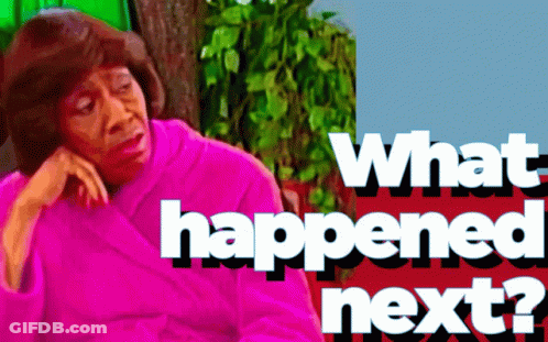 Woman In Pink Robe Saying What Happened Next GIF