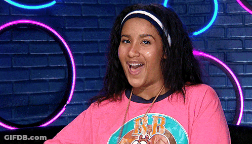 Woman In Pink Shirt Saying RJB Smiling GIF