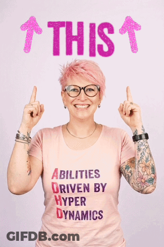 Woman In Pink T-Shirt Abilities Driven By Hyper Dynamics GIF