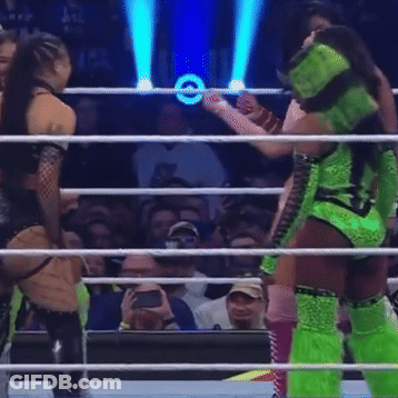 Woman In Pink Top Dancing In Ring GIF