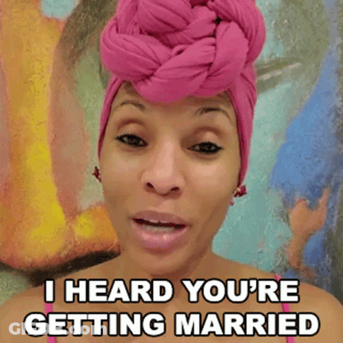 Woman In Pink Turban Talking About Getting Married GIF