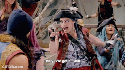 Woman In Pirate Costume Harry We Get It Chill GIF