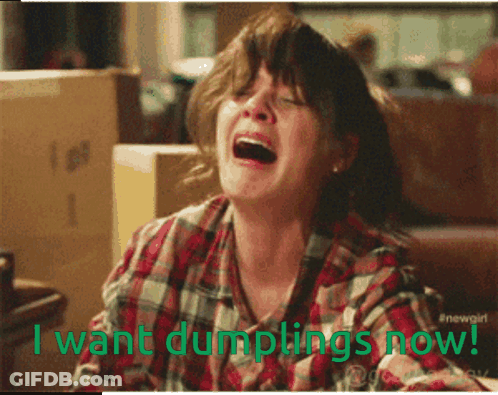 Woman In Plaid Shirt Crying I Want Dumplings Now GIF