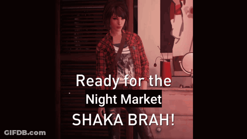 Woman In Plaid Shirt Ready For The Night Market Shaka Brah GIF