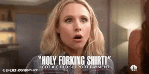 Woman In Plaid Shirt Saying Holy Forking Shirt GIF