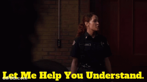 Woman In Police Uniform Let Me Help You Understand GIF