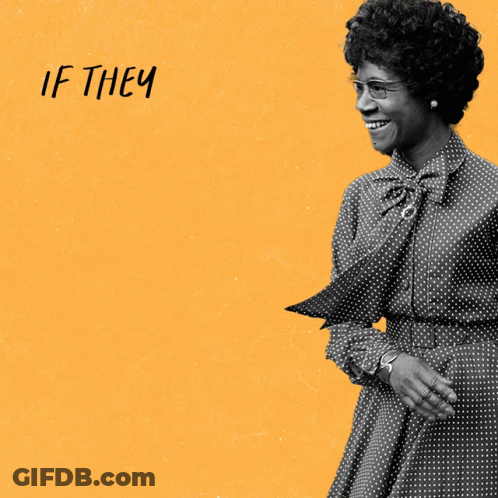 Woman In Polka Dot Dress If They Don't Give You A Seat At The Table GIF