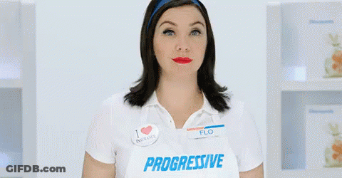 Woman In Progressive Apron GIF