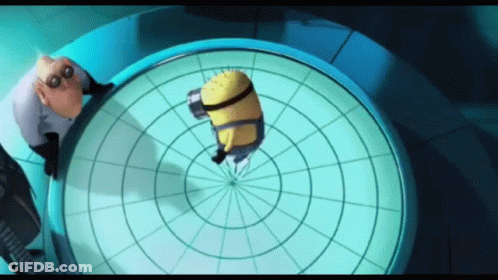 Woman In Purple Dress Holding Hair In Front Of Crowd GIF