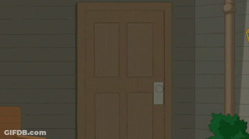 Woman In Purple Dress Standing In Front Of House GIF