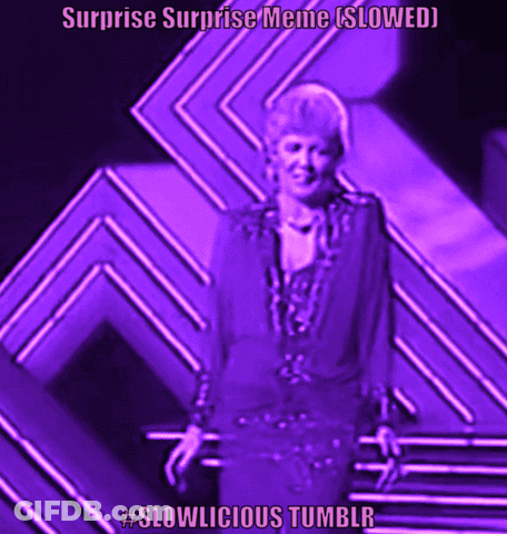 Woman In Purple Dress Surprise Surprise Meme Slowed GIF