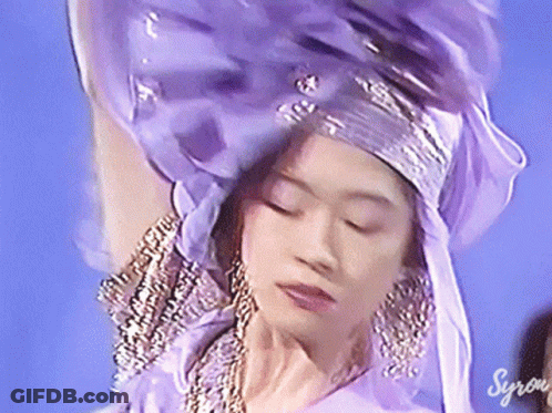 Woman In Purple Hat Syron GIF