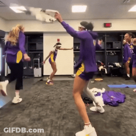 Woman In Purple Jersey Number 13 GIF