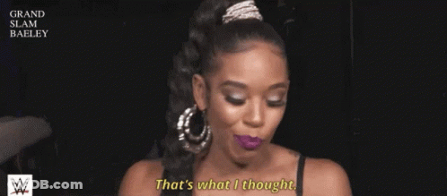 Woman In Purple Lipstick Saying That's What I Thought GIF