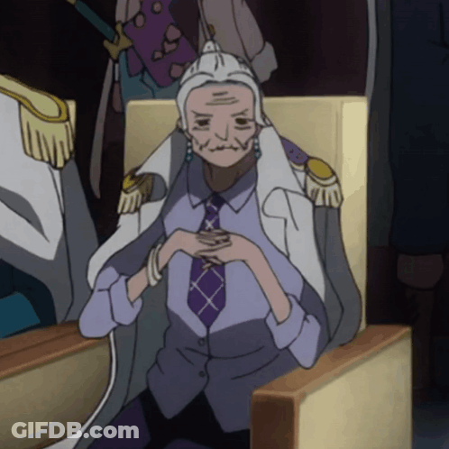 Woman In Purple Shirt And Tie Folded Hands GIF