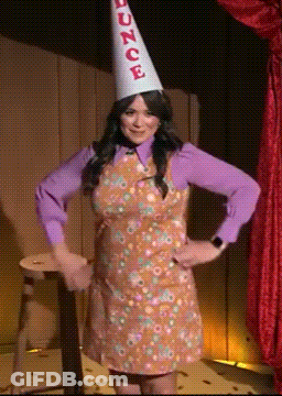 Woman In Purple Shirt And White Hat With Bounce GIF