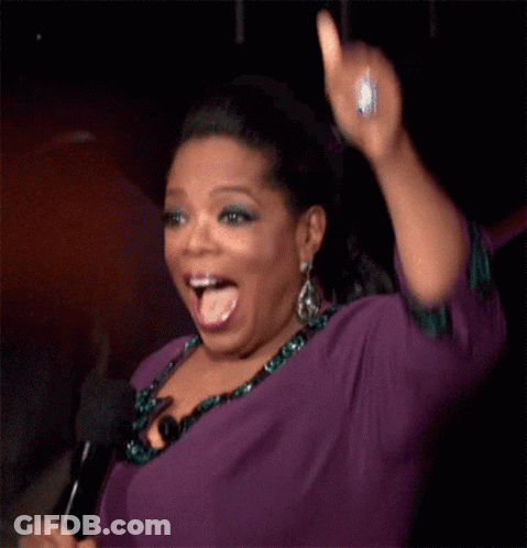 Woman In Purple Shirt Holding Microphone GIF